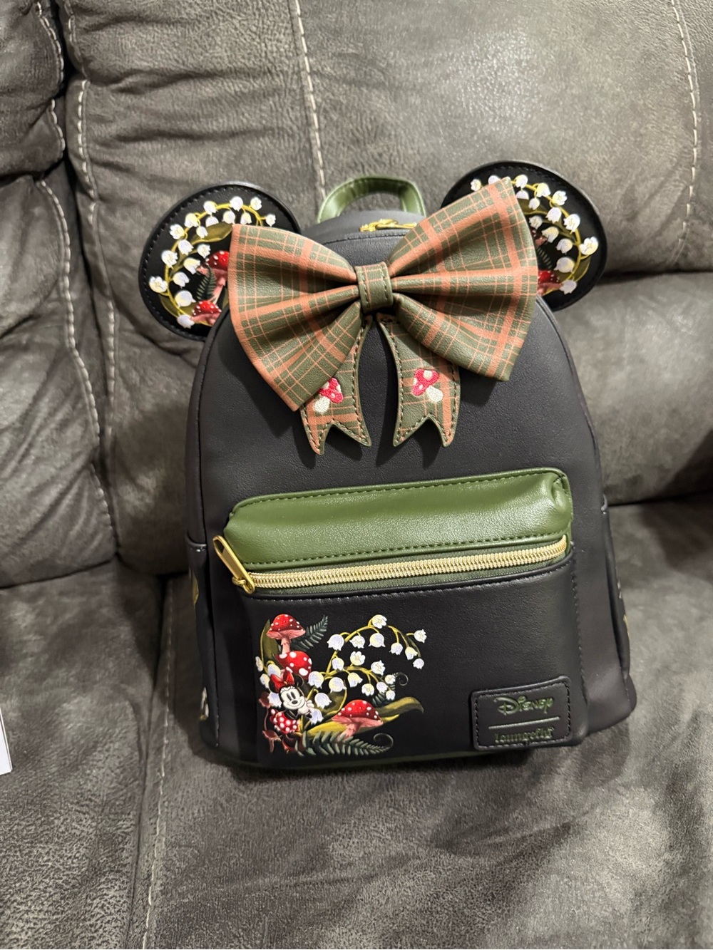 Loungefly Disney Minnie Mouse Mushroom Ears Mini Backpack